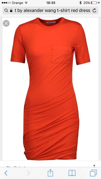 Alexander Wang sukienka mini tuba czerwona S