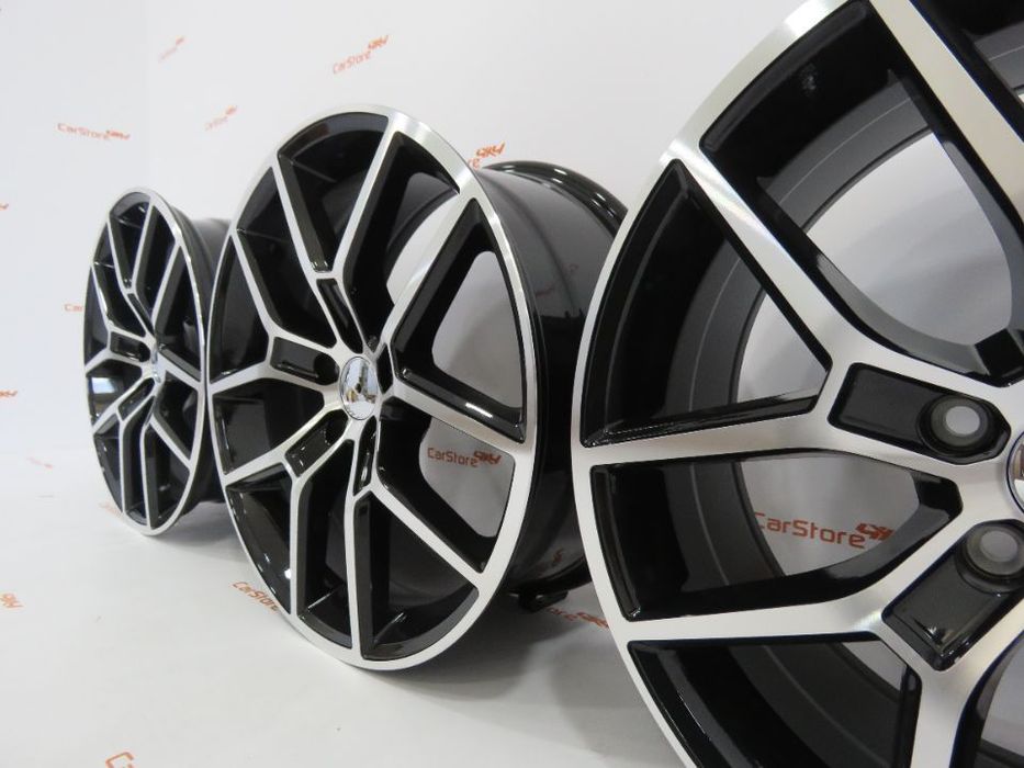 Jantes Look Volvo Polestar 18 x 8  et 45 5x108 Pretas + Polidas