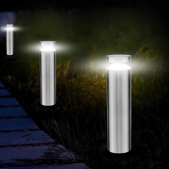 Lampki ogrodowe ze stali nierdzewnej