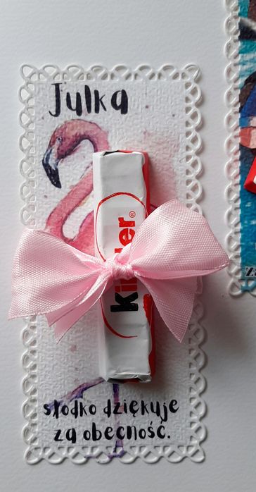 Merci podziękowanie etykieta upominek Komunia ślub urodziny