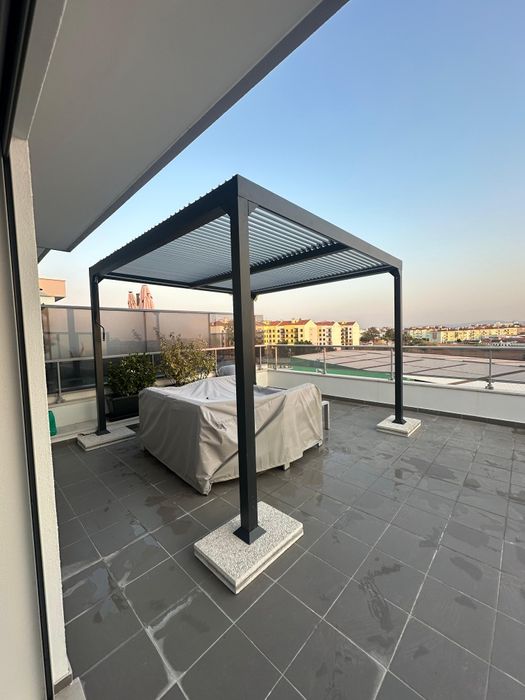 Pérgola Alumínio Cinza