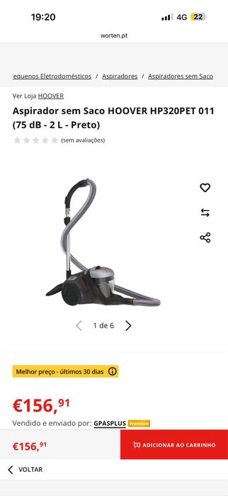 Aspirador hoover h-power 300 pet