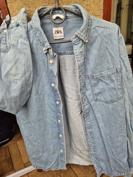Джинсова сорочка Zara блакитного кольору