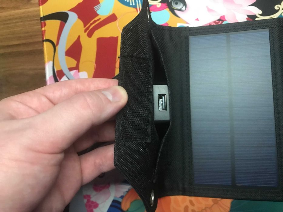 Портативна складна сонячна панель (Power Bank) 5V USB 60W