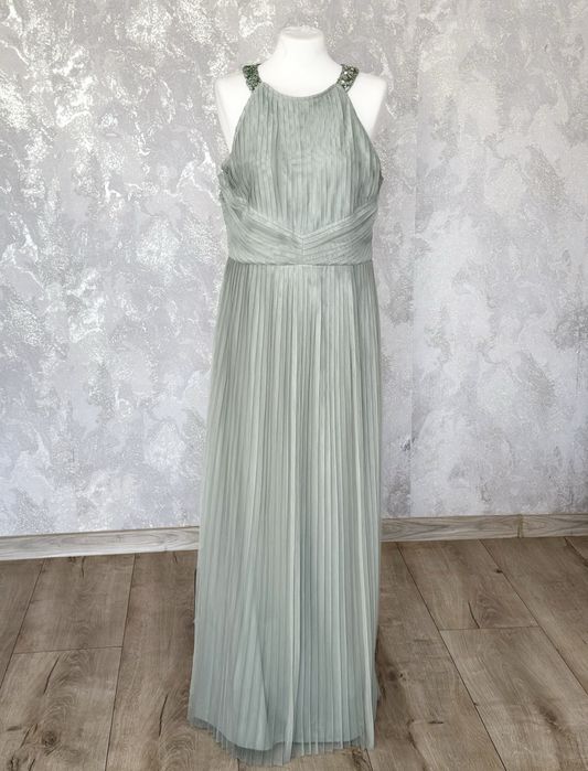 Długa  sukienka plisowana xl