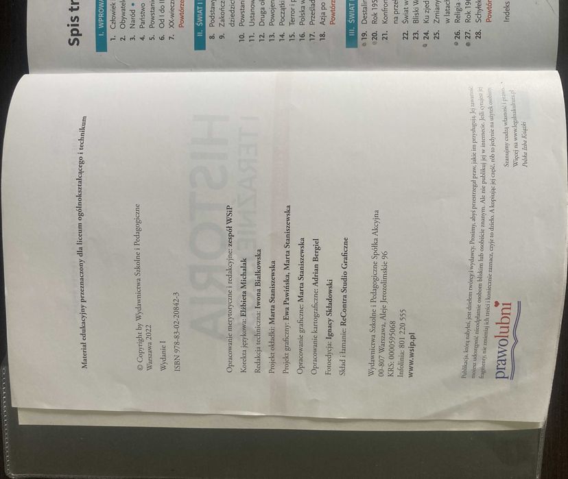 Historia i teraźniejszość. Klasa 1 - liceum i technikum WSiP