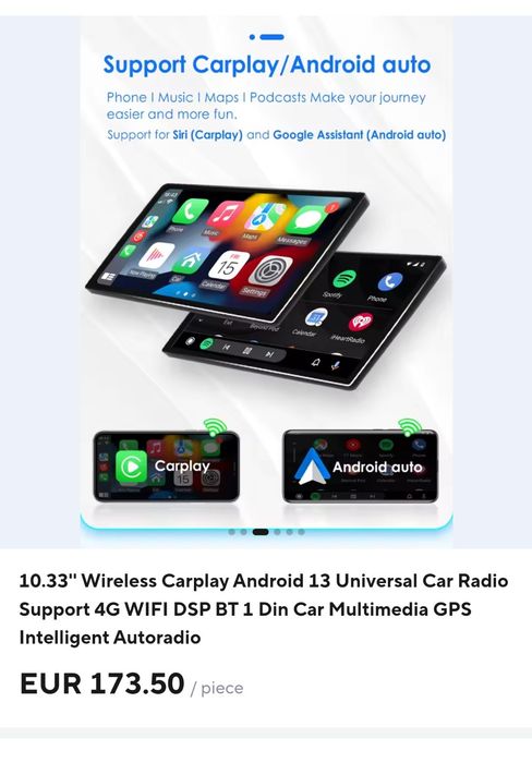 Radio 1din android