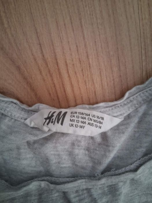Szary top na ramiączkach H&M