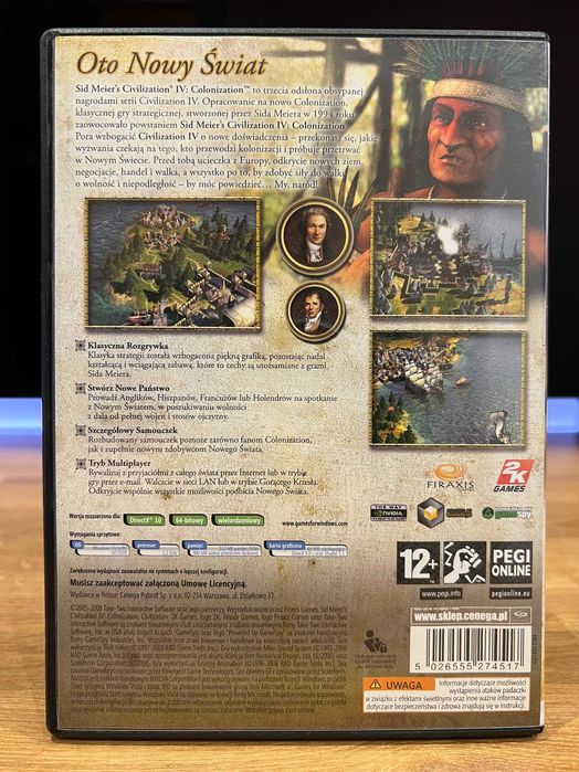 Civilization IV: Colonization gra (PC PL 2008) kompletne wydanie