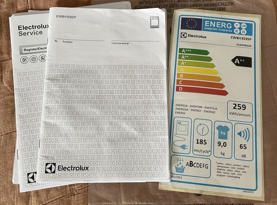 Suszarka bębnowa Electrolux
