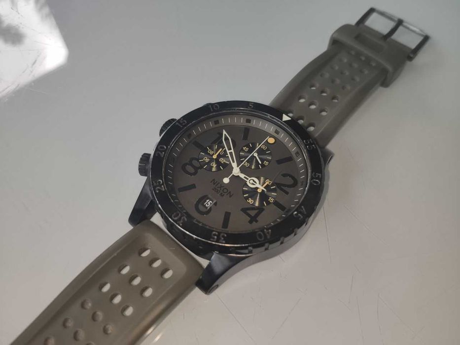 Zegarek Męski Nixon 48-20 Chrono P Surplus/Black / Keep It Fresh