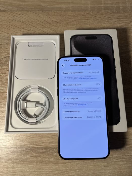 Iphone 15 Pro Max 256 gb Black Titanium 88%