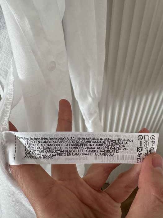 Zara сорочка XS M