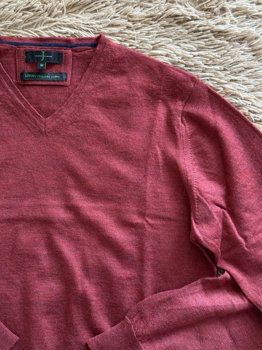 Jasper conran m светр джемпер бордо італія 100% вовна