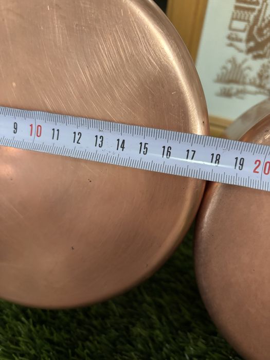 Conjunto de tachos em cobre