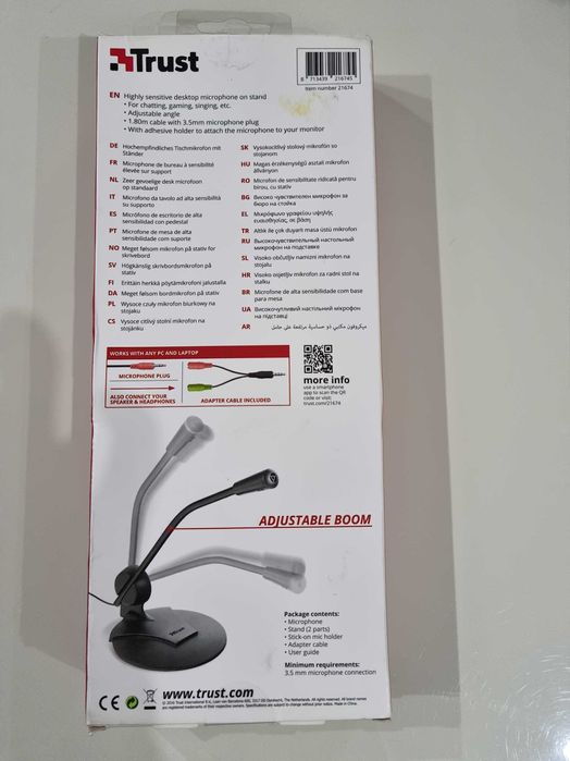 Microfone TRUST + oferta dos portes