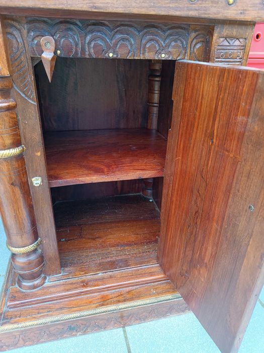 indyjska szafka komoda pomocnik kredens eklektyczny vintage art deco