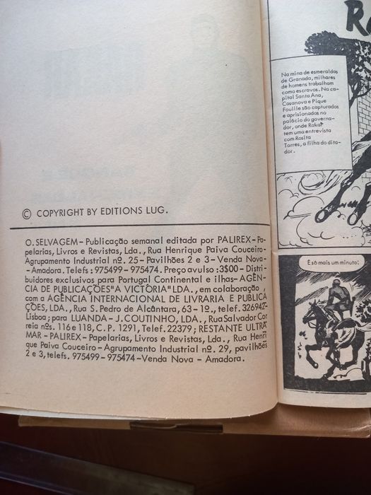 BD Rara - Coleção "Oeste Selvagem", Nº 62, (Ed. Palirex)