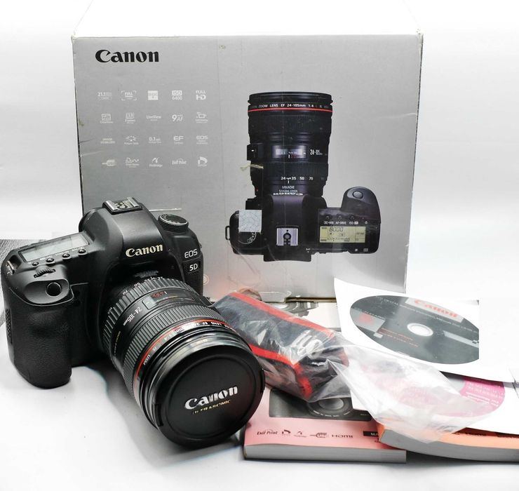Canon 5D2 MkII + Canon Zoom Lens 24-105 F4L polar B+W tylko 7373 klatek gratisy