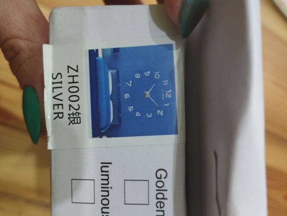 Zegar Diy srebrny