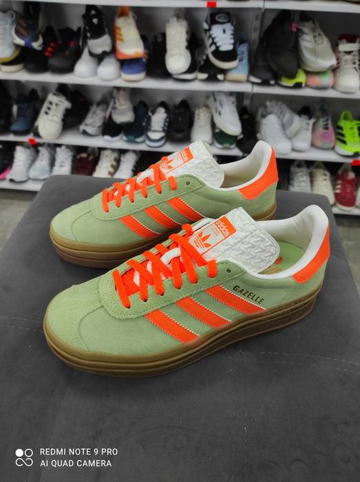 やまおやじ ОРИГІНАЛ 100% Кросівки Adidas Gazelle Bold Shoes Green IH7495 38