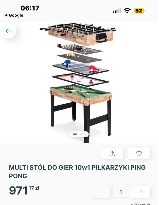 Multi stół do gier 10 in 1