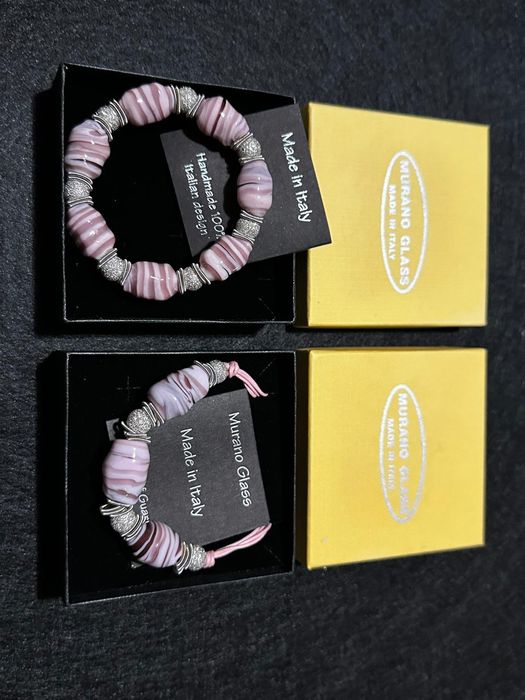 Conjunto Jóias de Vidro de Murano