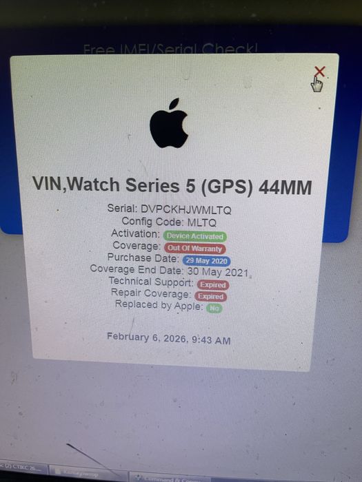 Apple watch series 5 44mm