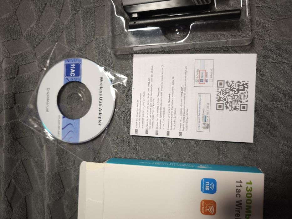 Adaptador WiFi USB 3.0 1300Mbps 11ac