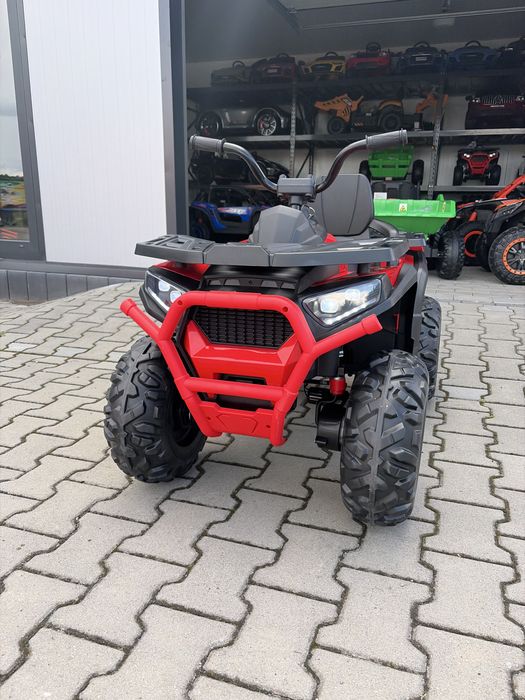 Duży Quad na Akumulator XMX607 4 x 70 Watt 24 V 7Ah Pilot Miękkie koła Czerwony