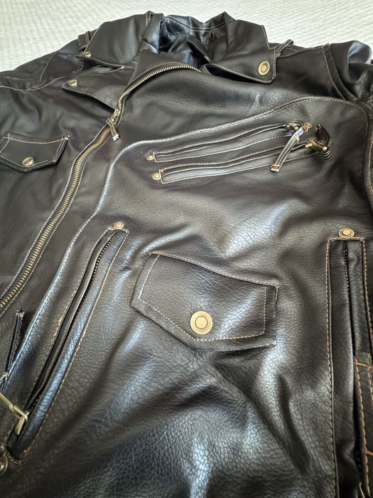 Kurtka meska skorzana motocyklowa