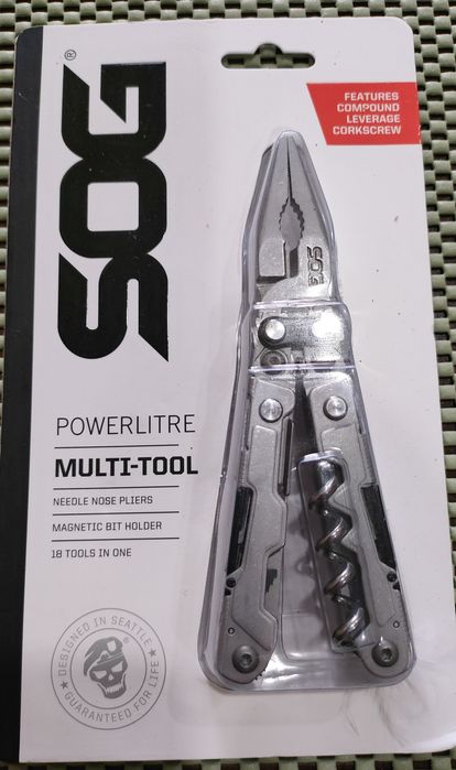 Multitool SOG Powerlitre (PL1001-CP)-Nowy,/18 Części/Kompaktowy EDC