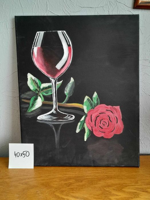 Obrazy ręcznie malowane akrylami