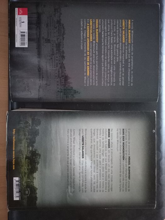 Vendo livros do Stieg Larsson