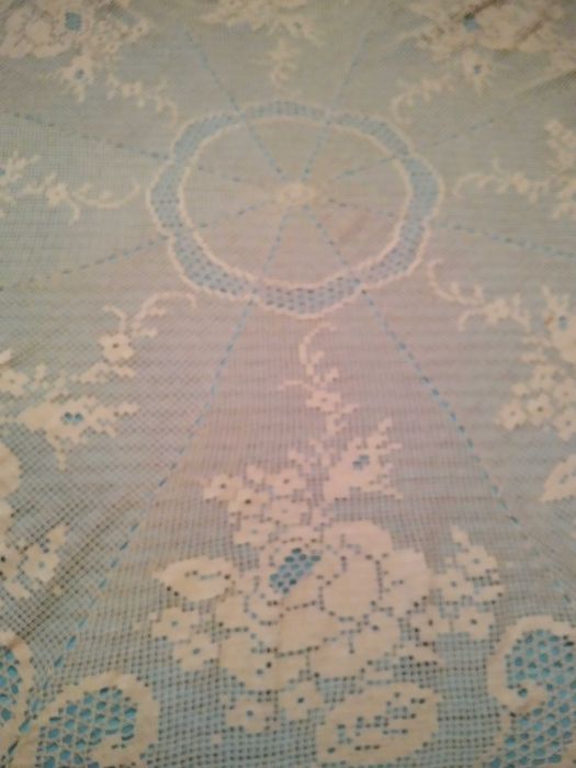 Colcha de renda toalha de renda e colcha vintage