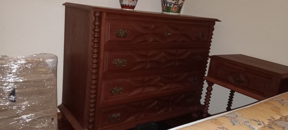 Quarto de casal rústico completo