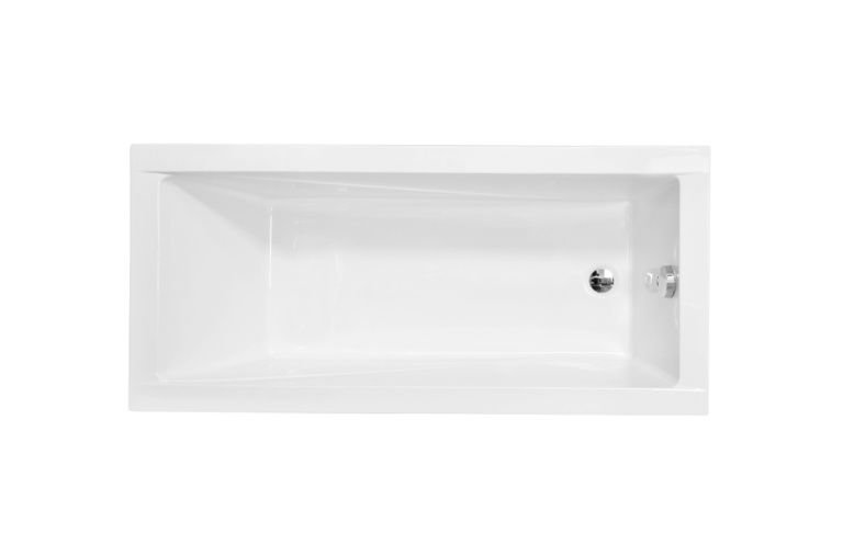 Wanna prostokątna Besco Modern Slim 140×70 cm biały WAM-140-SL