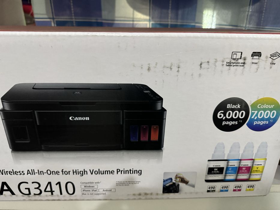 БФП Canon PIXMA G3410 з підлкюченням до Wi-Fi