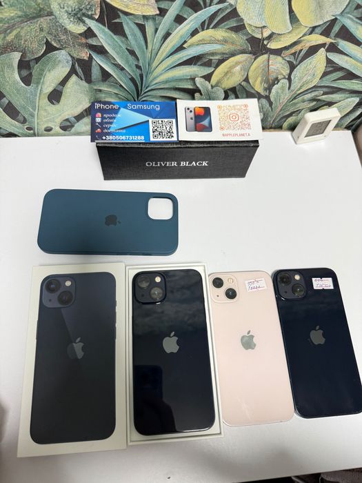 iPhone 13 128Gb Neverlock ідеал 100%акумулятор Tradein Айфон 13 чорний