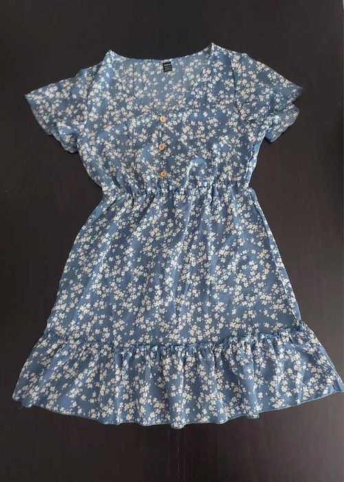Vestido Azul de Verão Shein