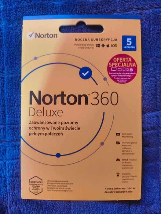 Antywirus Norton 360 Deluxe 5 urządzeń