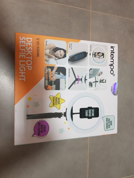 Intempo Biurkowa lampa do selfie