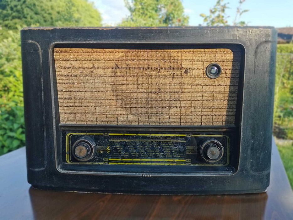 Stare lampowe zabytkowe radio STOILCA ZRK antyk lata 50 PRL Unitra