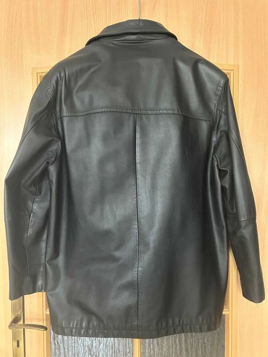 Kurtka skórzana męska czarna rozmiar L