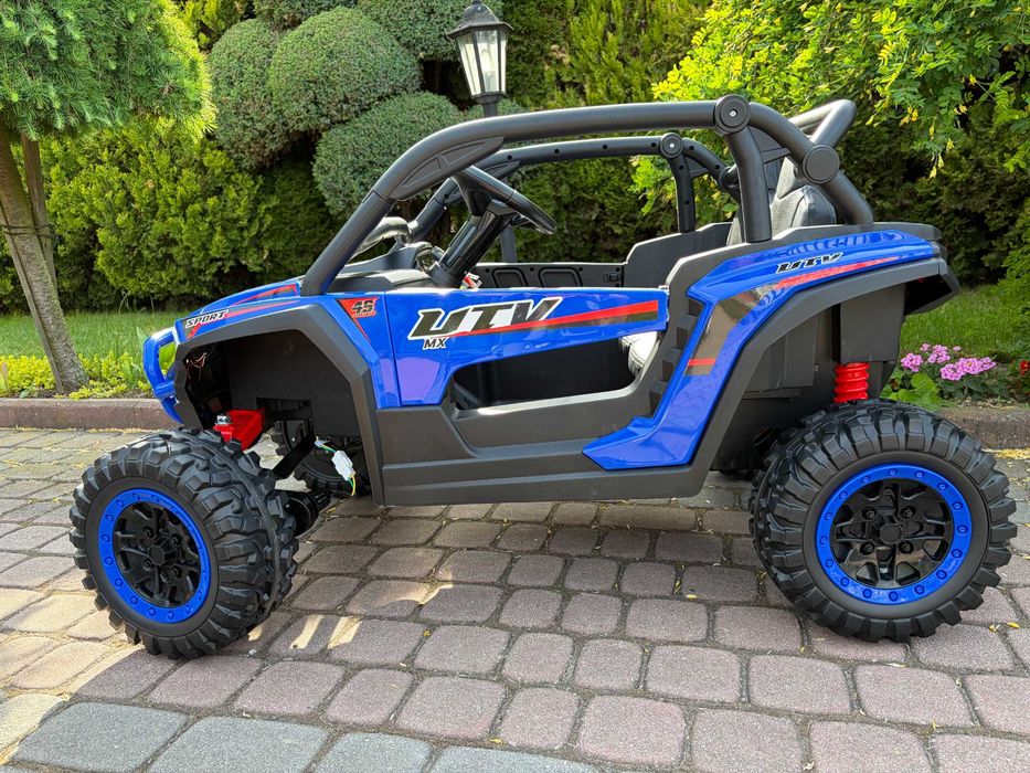 Auto Pojazd Na Akumulator 24V Buggy 4×4 KCK 4x70W MP3 LED Skóra Pilot EVA Samochód elektryczny dla dzieci