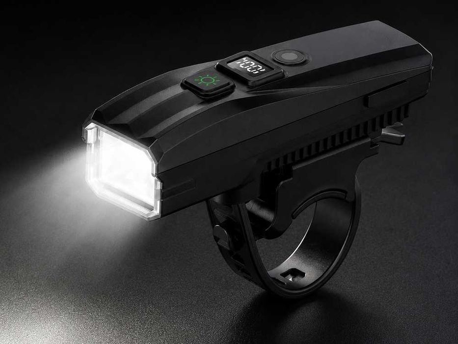 Lampka LED do roweru przednia ładowana USB 5 trybów