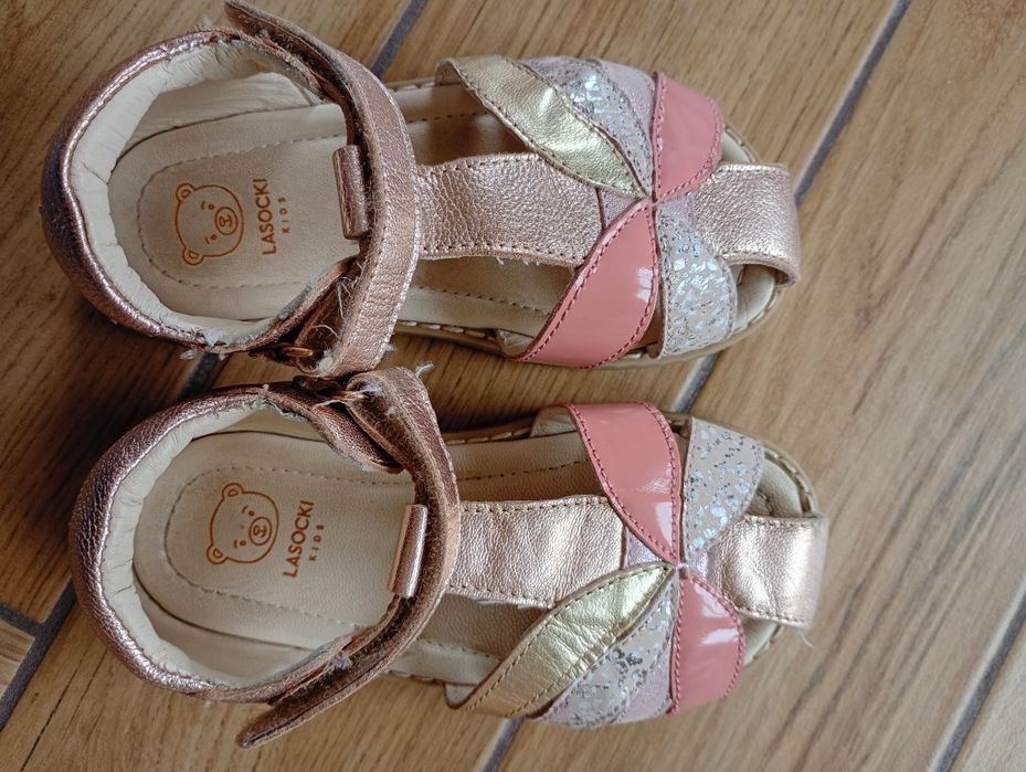 Skórzane sandałki dziewczęce Lasocki Kids 25