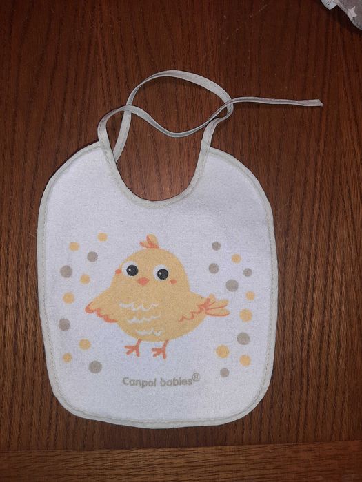 Śliniak z kieszonką z gryzakiem śliniaki 3 sztuki