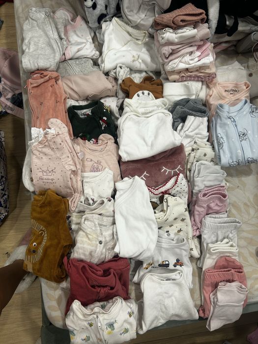 lote de roupa bebe menina 1-3 meses