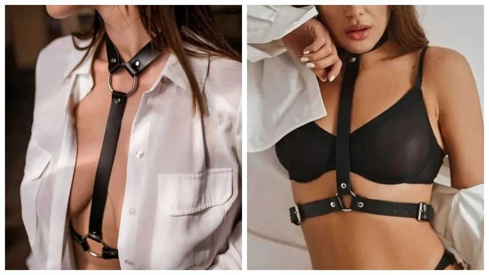 Сексуальное белье,эротическое,еротична білизна,кожана портупея,гартеры